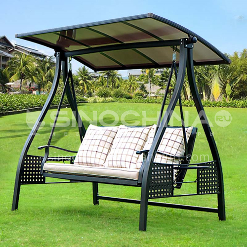 JOZL- Outdoor courtyard garden villa hanging chair swing + cast aluminum